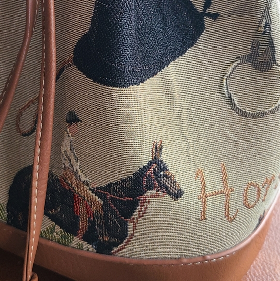 Horse Equestrian Backpack vintage Style - Picture 7 of 12